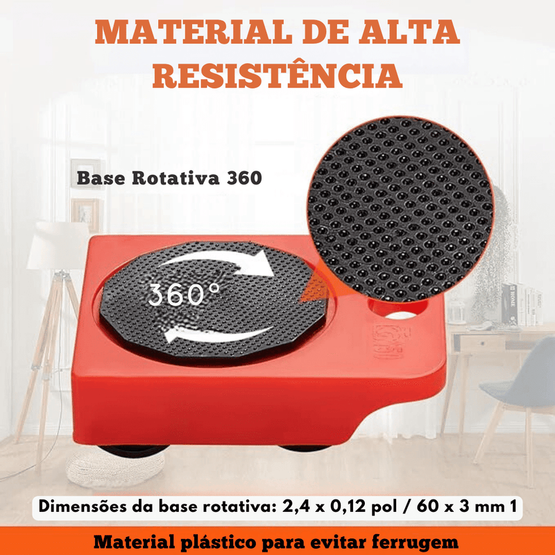 Movedor e Levantador para Móveis Kit 5 Pçs - MoveMaster - Loja Forsch