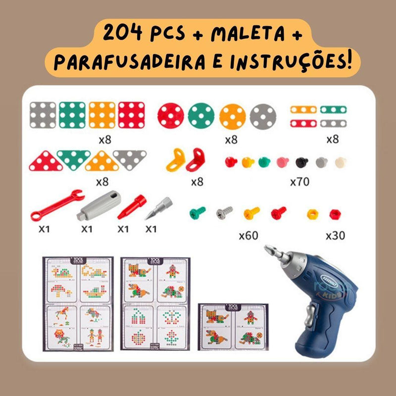 Maleta Criativa 204 peças - Loja Forsch