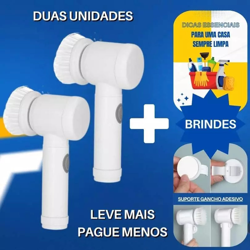 Escova Mágica Portátil - MagicBrush© - 5 em 1 + 2 BRINDES EXCLUSIVOS [APENAS HOJE]