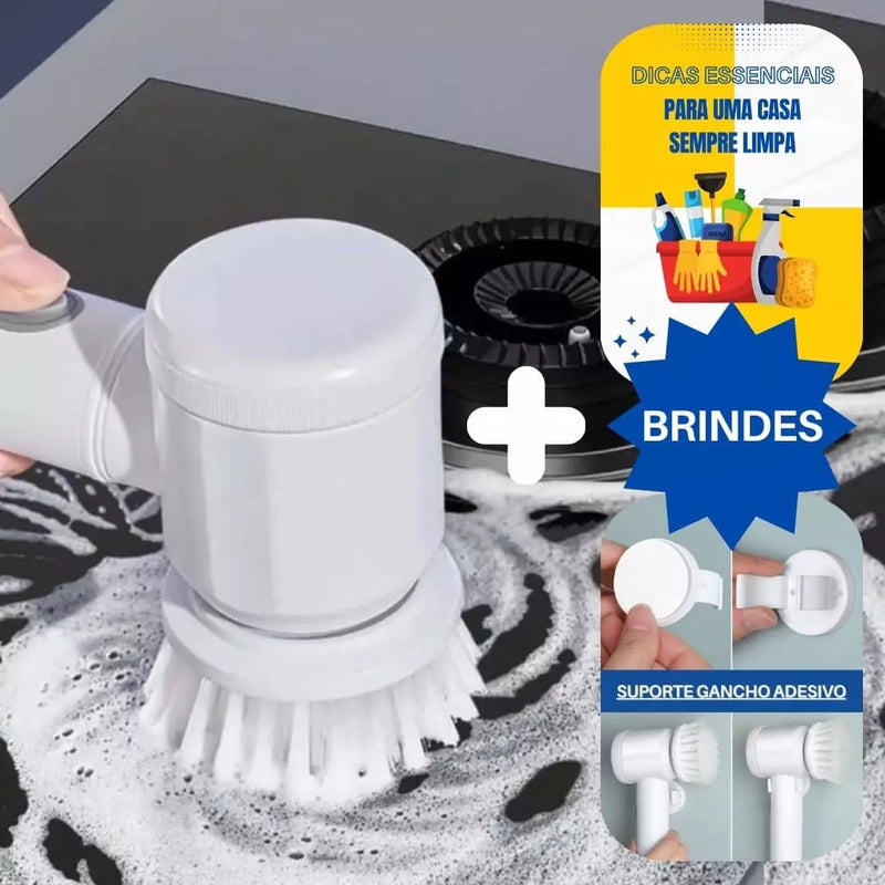 Escova Mágica Portátil - MagicBrush© - 5 em 1 + 2 BRINDES EXCLUSIVOS [APENAS HOJE]
