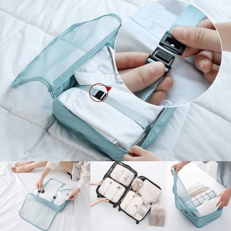 Kit 7 Bolsas Organizadoras Para Mala de Viagem - TRAVEL BAG - [PAGUE 4 LEVE 7 - PROMOÇÃO POR TEMPO LIMITADO] - Loja Forsch