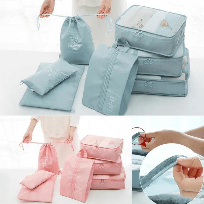 Kit 7 Bolsas Organizadoras Para Mala de Viagem - TRAVEL BAG - [PAGUE 4 LEVE 7 - PROMOÇÃO POR TEMPO LIMITADO] - Loja Forsch