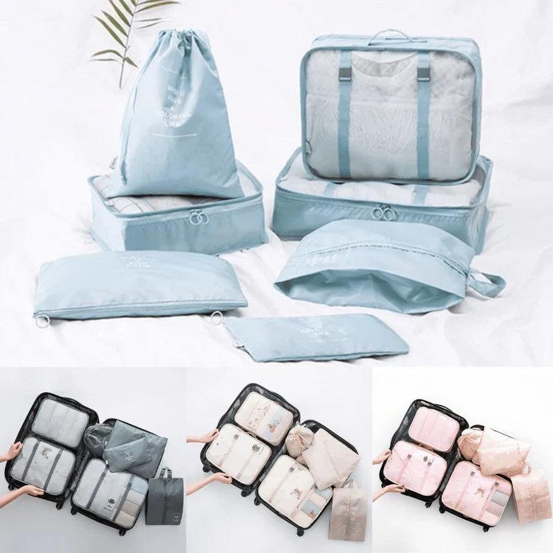 Kit 7 Bolsas Organizadoras Para Mala de Viagem - TRAVEL BAG - [PAGUE 4 LEVE 7 - PROMOÇÃO POR TEMPO LIMITADO] - Loja Forsch