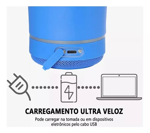 Copo térmico 2 em 1 com caixa de som bluetooth