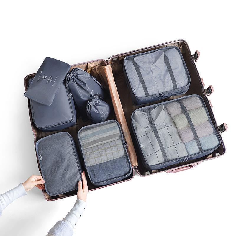 Kit 7 Bolsas Organizadoras Para Mala de Viagem - TRAVEL BAG - [PAGUE 4 LEVE 7 - PROMOÇÃO POR TEMPO LIMITADO] - Loja Forsch