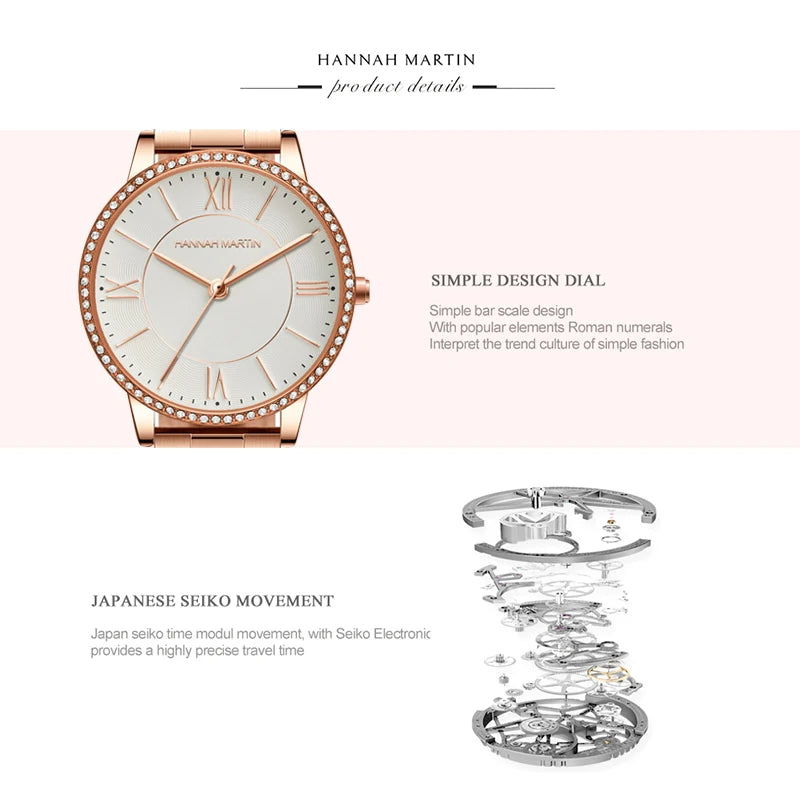 Brand Women Watch Gift Set Hannah