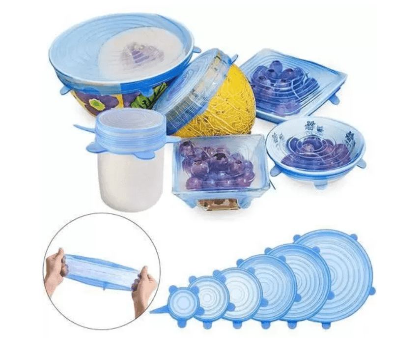 Compre 6 Leve 12 - Kit 12 Tampas de Silicone (UNIVERSAL) - ElasticPower - Loja Forsch
