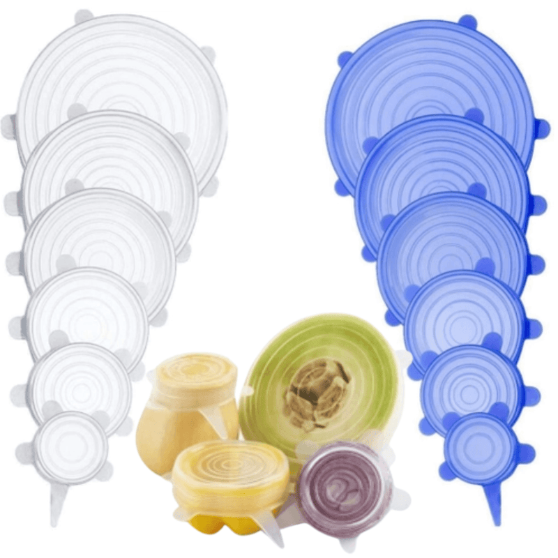 Compre 6 Leve 12 - Kit 12 Tampas de Silicone (UNIVERSAL) - ElasticPower - Loja Forsch