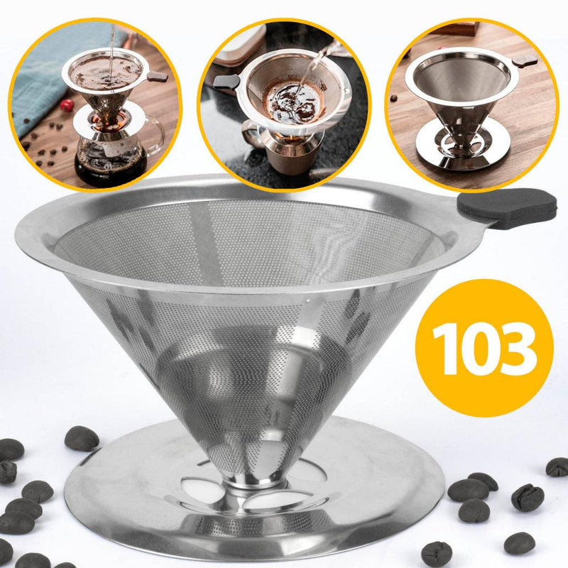 Coador Filtro De Café 103 Aço Inox Premium Sem Uso De Papel! - Loja Forsch