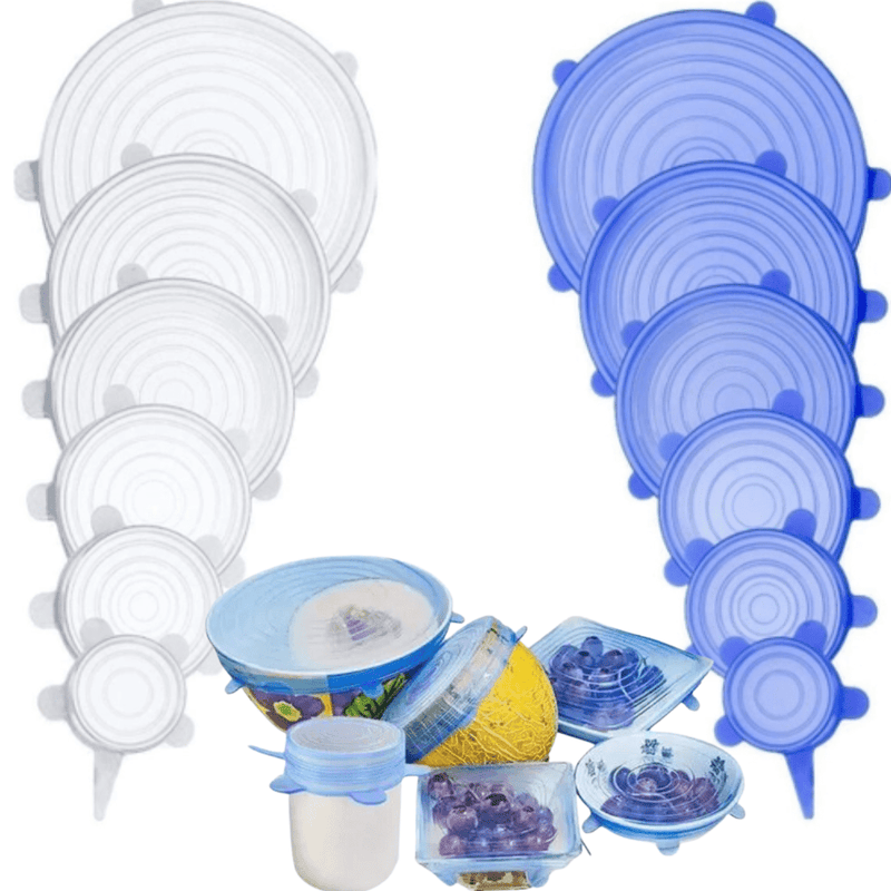 Compre 6 Leve 12 - Kit 12 Tampas de Silicone (UNIVERSAL) - ElasticPower - Loja Forsch