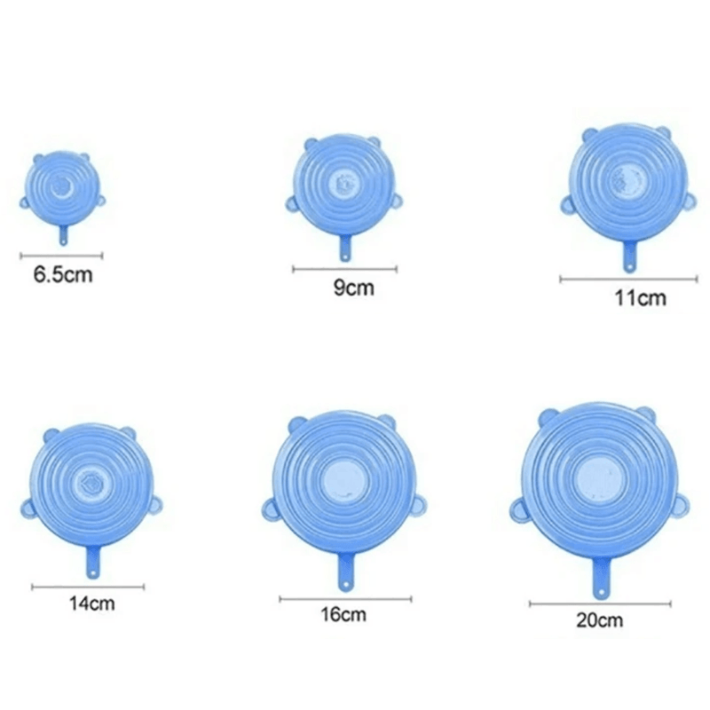 Compre 6 Leve 12 - Kit 12 Tampas de Silicone (UNIVERSAL) - ElasticPower - Loja Forsch
