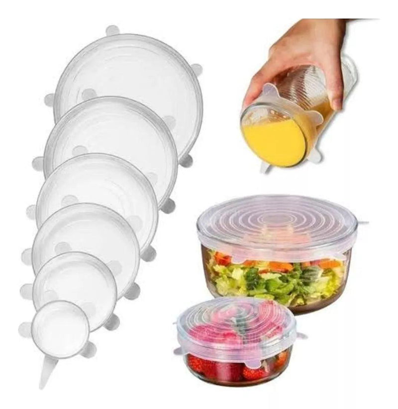 Compre 6 Leve 12 - Kit 12 Tampas de Silicone (UNIVERSAL) - ElasticPower - Loja Forsch