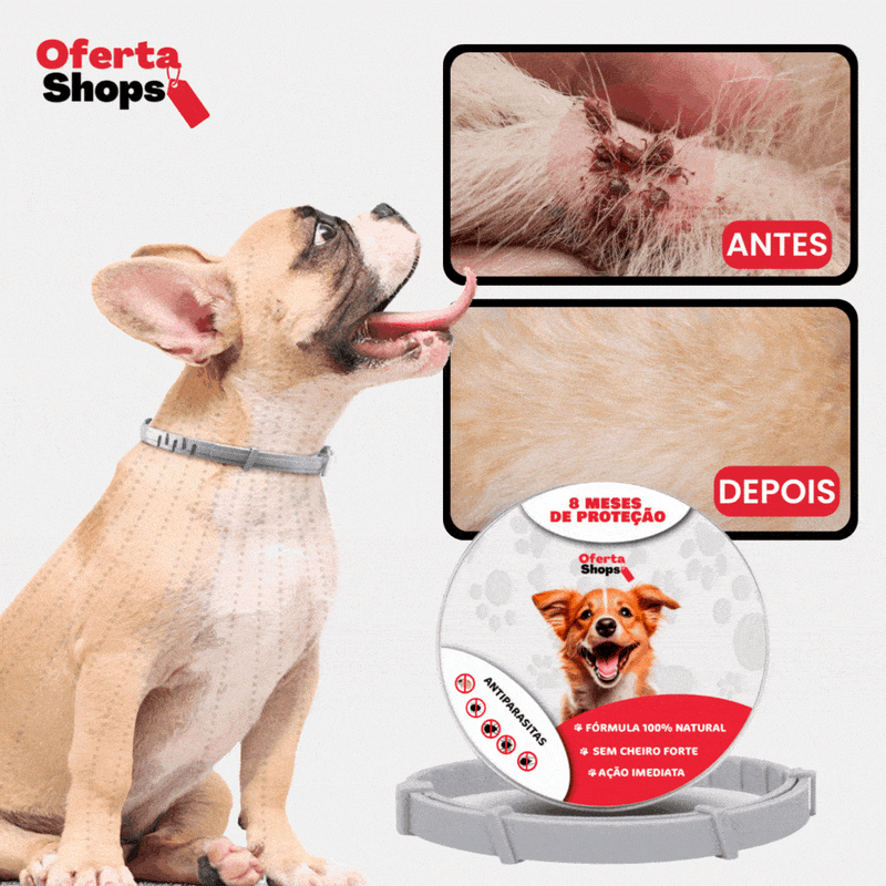 SafePet - Colar Anti Parasitas Premium [8 meses de proteção] - Loja Forsch