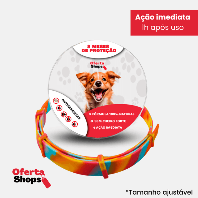 SafePet - Colar Anti Parasitas Premium [8 meses de proteção] - Loja Forsch