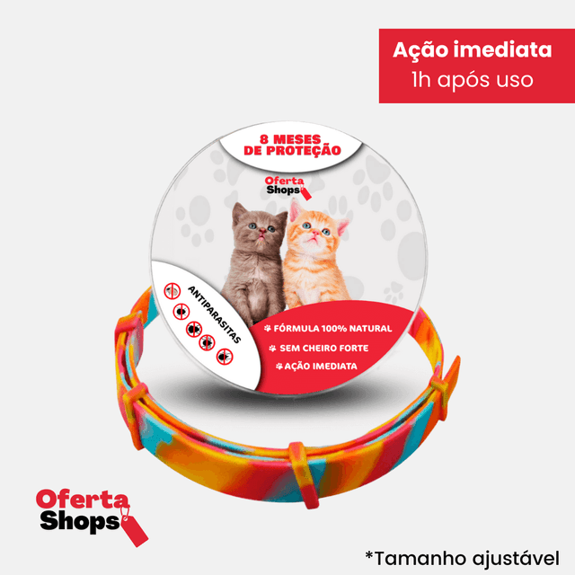 SafePet - Colar Anti Parasitas Premium [8 meses de proteção] - Loja Forsch