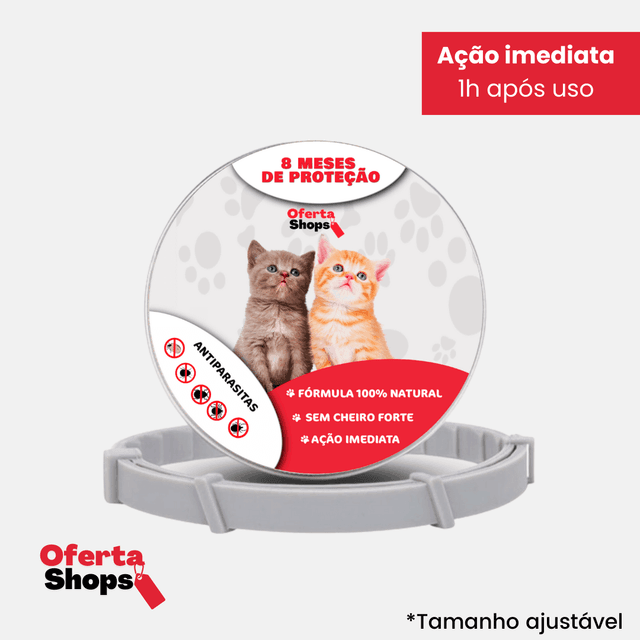 SafePet - Colar Anti Parasitas Premium [8 meses de proteção] - Loja Forsch