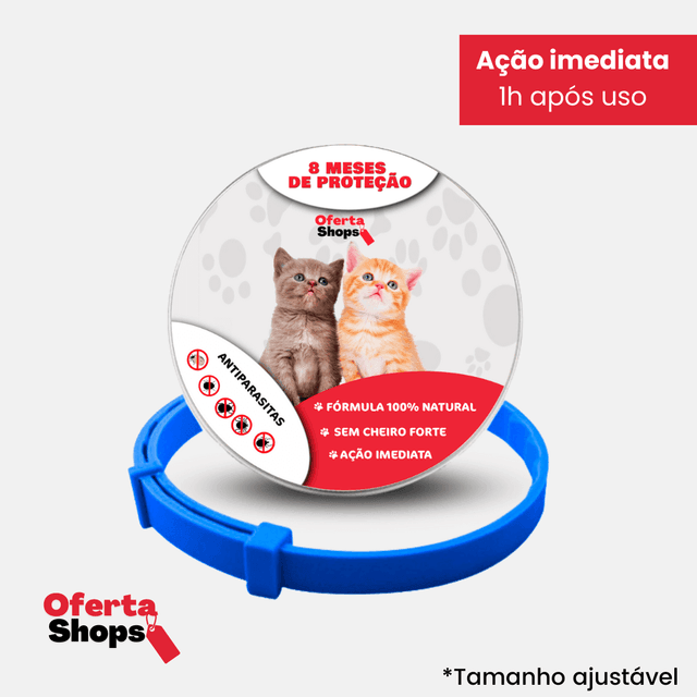 SafePet - Colar Anti Parasitas Premium [8 meses de proteção] - Loja Forsch