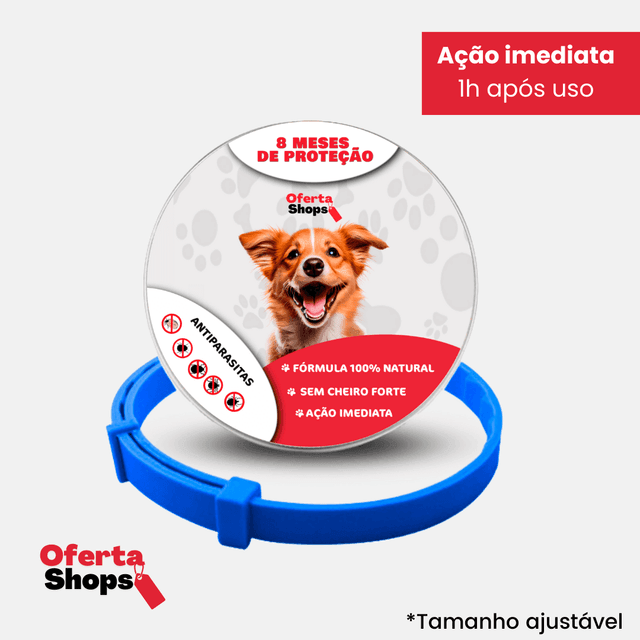 SafePet - Colar Anti Parasitas Premium [8 meses de proteção] - Loja Forsch