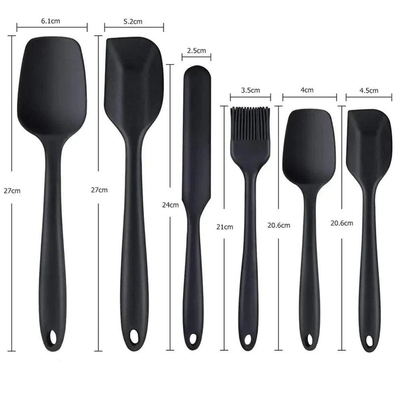 Conjunto de Espátula de Silicone Antiaderente 6 PCS - Loja Forsch
